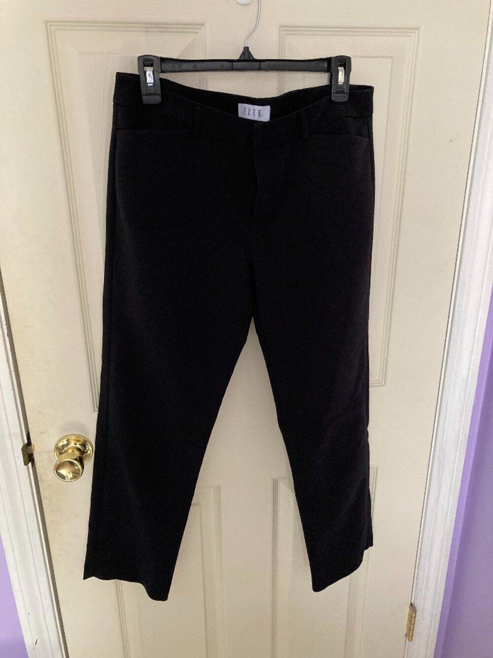 Elle Black Dress Pants Size 6 Straight Leg